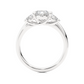 Classic Basket Set Diamond Three Stone Engagement Ring
