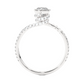 Twisted Infinity Band Moissanite Lab Diamond Engagement Ring