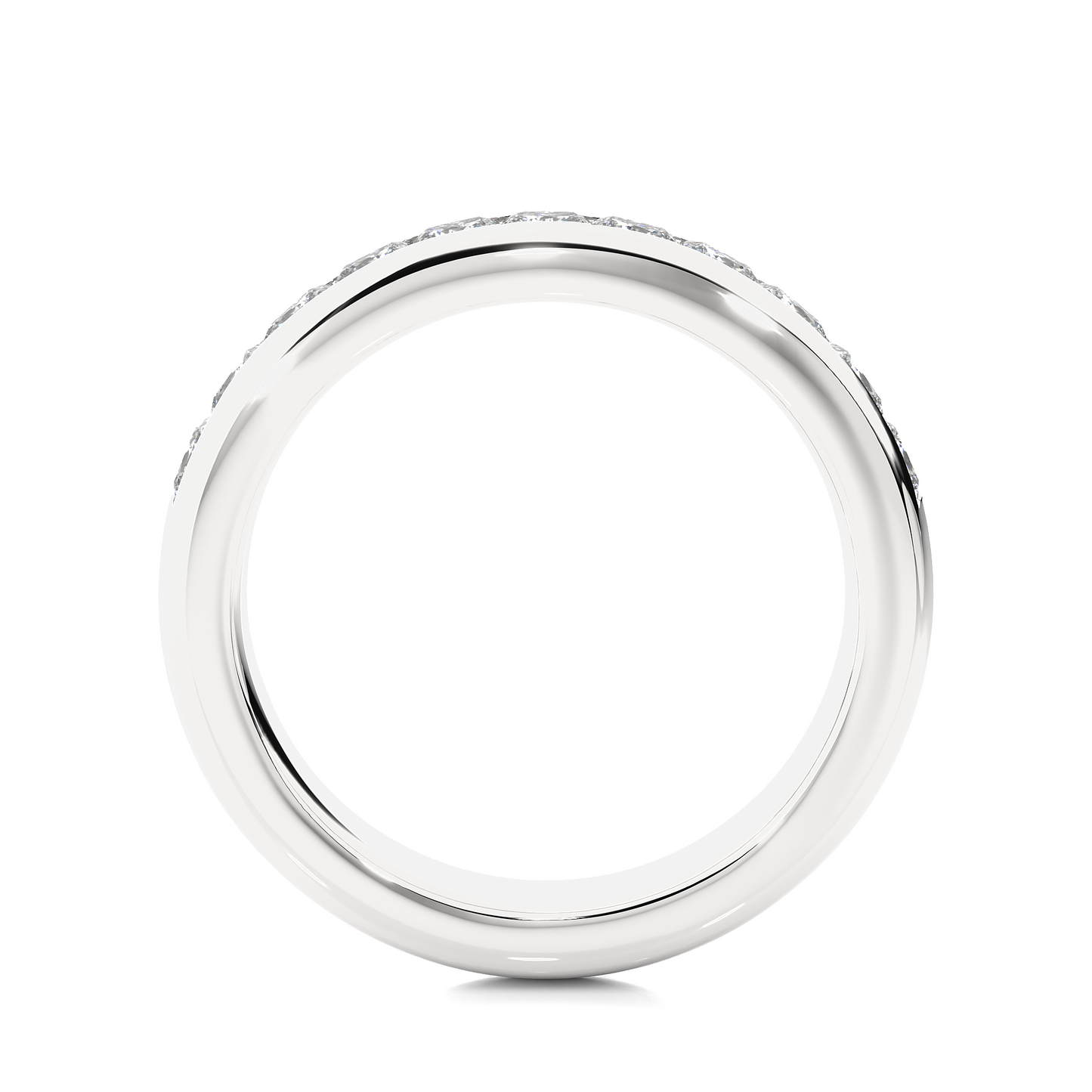 Princess Diamond Vermeil Classic Wedding Band Ring