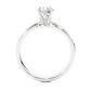 Lab Diamond Moissanite Round Solitaire Pave Engagement Ring