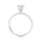 Pure Elegance Round Stone Moissanite Vermeil Engagement Ring