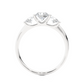 Lab Grown / Moissanite Diamond Three Stone Engagement Ring