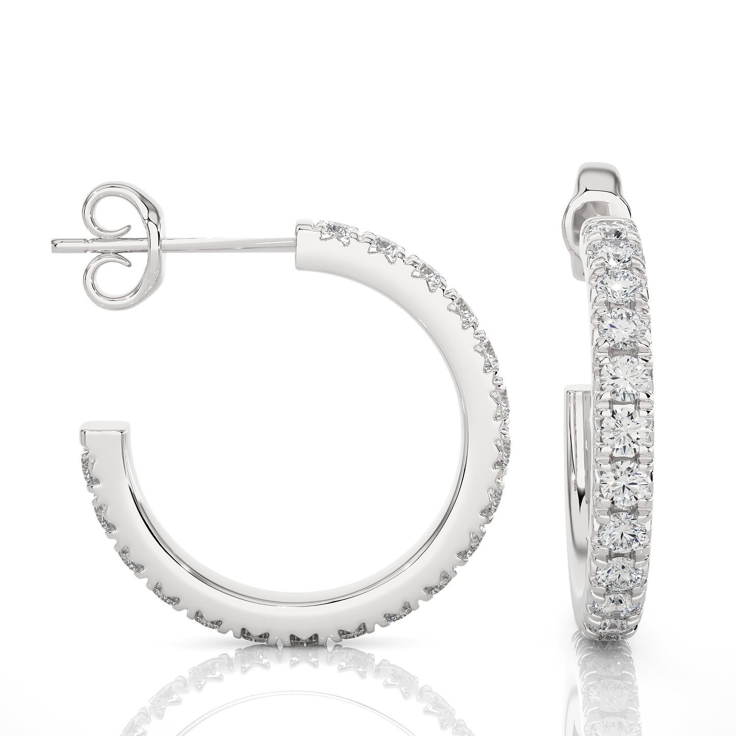 Classic Luxe Lab Grown Diamond Hoop Earrings