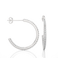 Round Lab Diamond Luxe Hoop Earrings