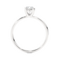 Minimal Vermeil Solitaire Moissanite Lab Diamond Ring
