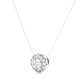 Round Halo Lab Diamond Pendant Necklace