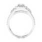 Vintage Halo Lab / Moissanite Diamond Engagement Ring