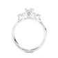 Princess Diamond Three Stone Engagement Ring