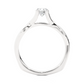 Infinity Twist Vermeil Moissanite Lab Diamond Engagement Ring