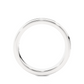Minimal Round Stone Eternity Wedding Band Ring