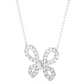 Butterfly Lab Grown Diamond Pendant Necklace