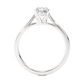 Elegant Vermeil Round Solitaire Moissanite Lab Diamond Ring