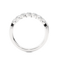 Elegant Round Lab Moissanite Wedding Band Vermeil Ring
