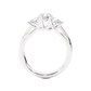 Classic Round Diamond Three Stone Engagement Ring