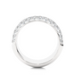 Luxury Pave  Lab Moissanite Diamond Wedding Band Vermeil Ring
