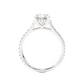 Luxury Solitaire Moissanite Lab Diamond Vermeil Ring