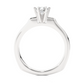 Minimalist Round Vermeil Moissanite Lab Diamond Engagement Ring