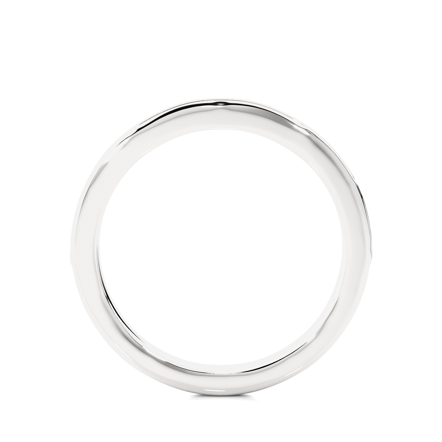 Classic Eternity Moissanite Lab Diamond Vermeil Ring