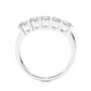 Elegant Five Stone Moissanite Lab Diamond Vermeil Ring