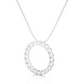 Minimal Circle Lab Diamond Pendant Necklace