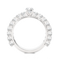 Vermeil Round Moissanite Lab Diamond Eternity Engagement Ring