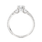 Three Stone Lab Grown Diamond Engagement Ring