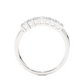 Princess Cut Diamond Vermeil Half Eternity Wedding Band