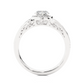 Vintage Halo Moissanite Lab Diamond Vermeil Ring