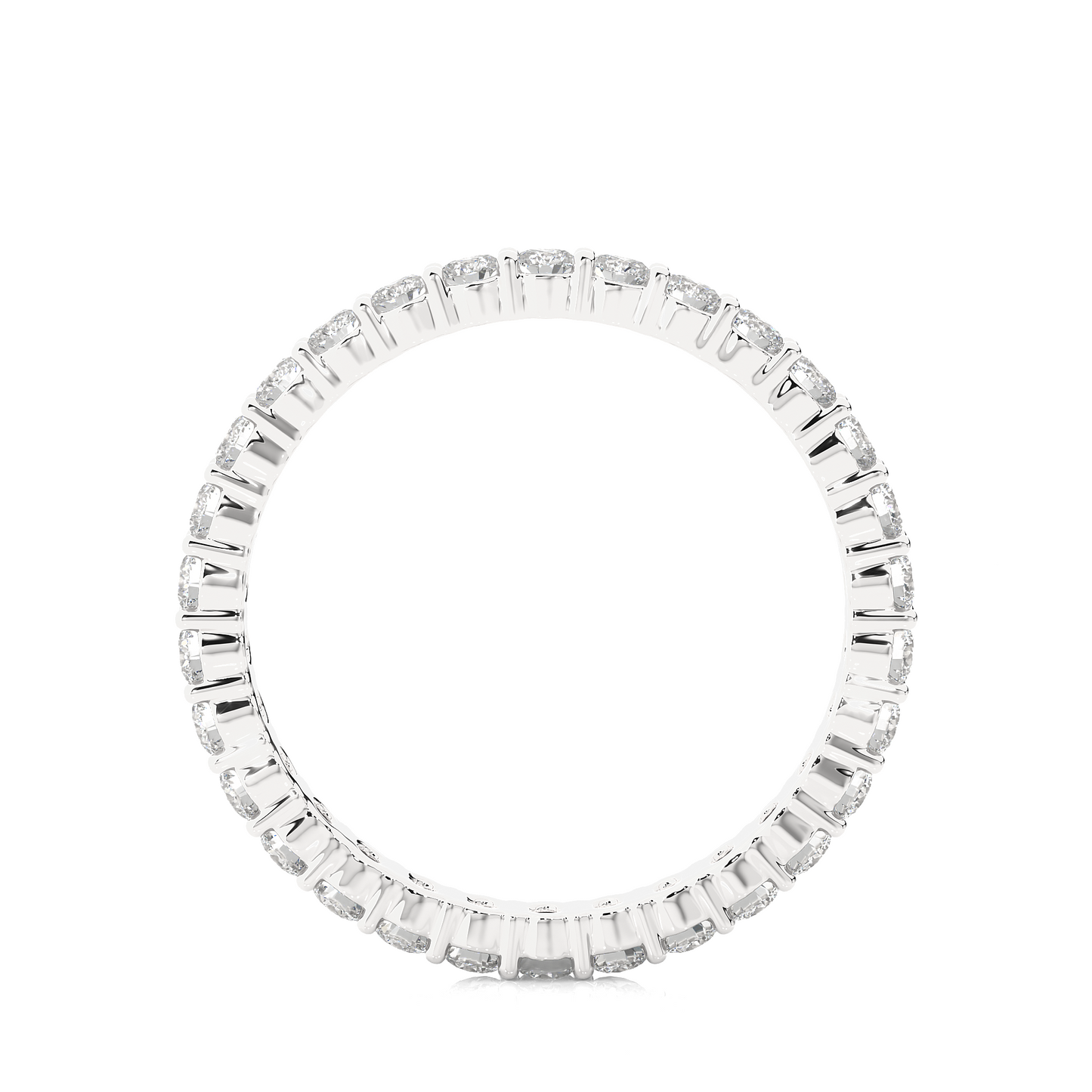 Stackable Round Diamond Eternity Wedding Band