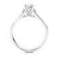 Luxe Sparkle Round Diamond Moissanite Vermeil Ring