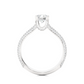 Double Pavé Split Shank Moissanite Diamond Vermeil Ring