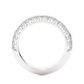 Delicate Lab Moissanite Wedding Band Gold Vermeil Stackable Ring