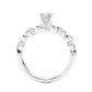 Vermeil Moissanite Lab Diamond Engagement Ring