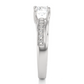 Round Solitaire Split Shank Moissanite Lab Diamond Vermeil Ring