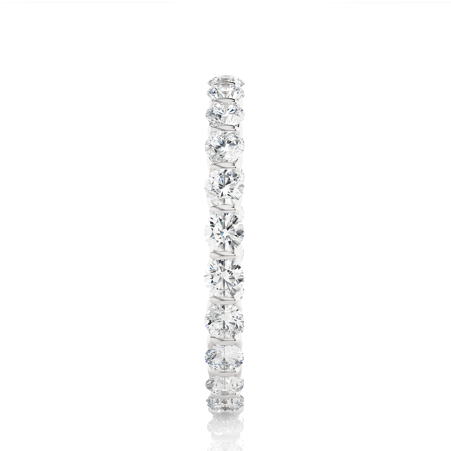 Classic Round Cut Lab Diamond Eternity Band