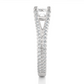 Elegant Split Shank Moissanite Lab Diamond Vermeil Ring