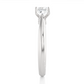 Princess Cut Solitaire Moissanite Lab Diamond Vermeil Ring