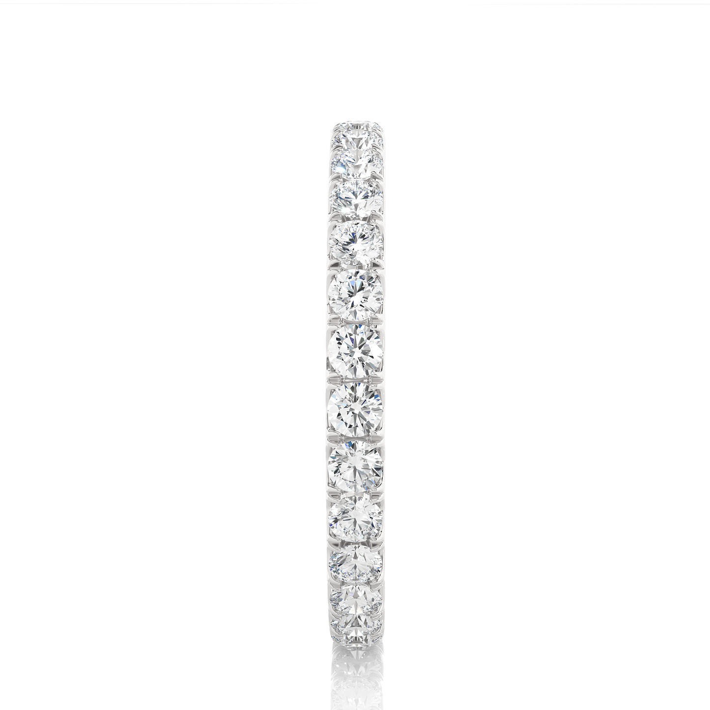 Round Cut Lab Grown Diamond Eternity Ring