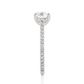 Luxury Solitaire Moissanite Lab Diamond Vermeil Ring