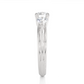 Classic Round Diamond Three Stone Engagement Ring