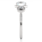 Round Lab Grown & Moissanite Diamond Three Stone Ring