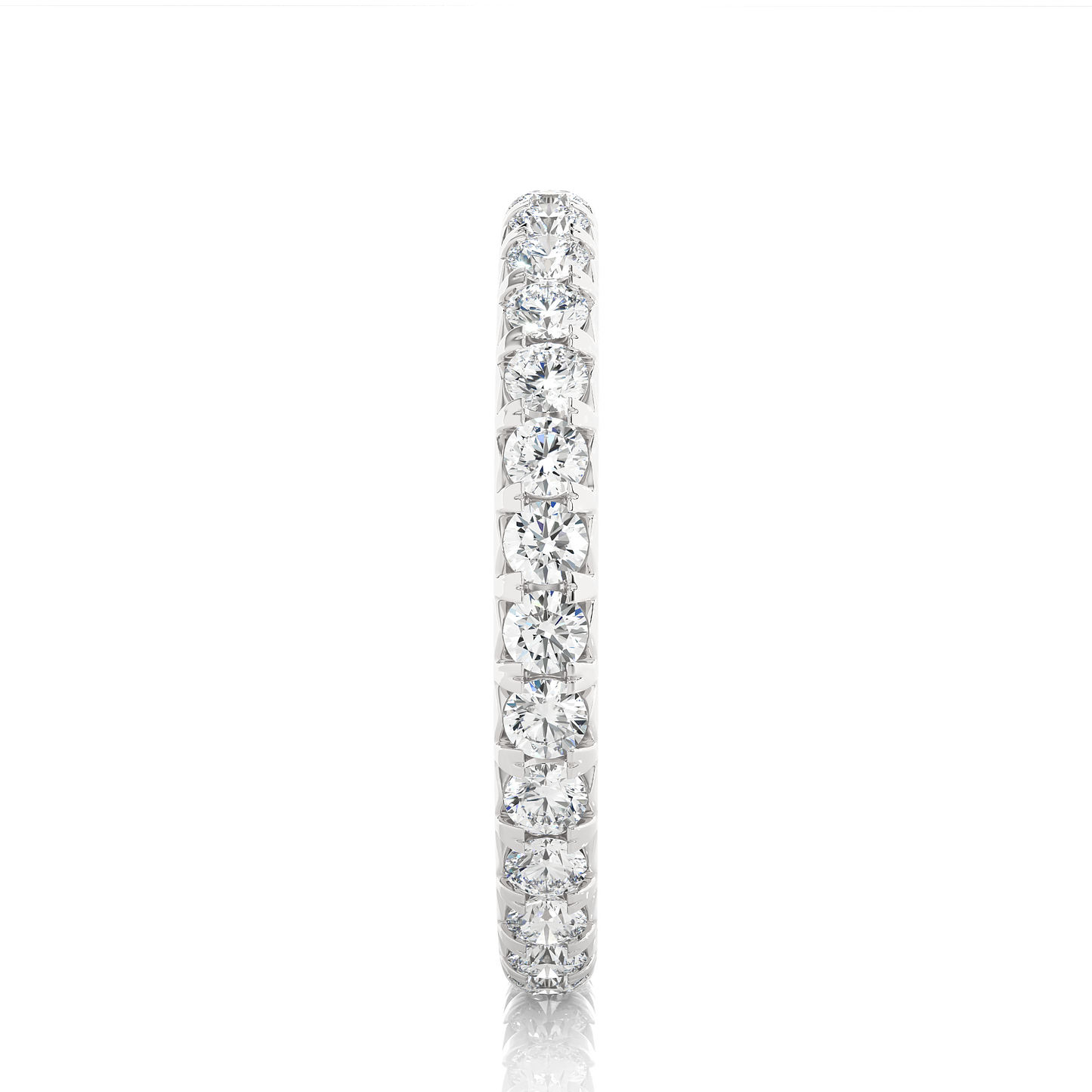 Round Cut Lab Grown Diamond Eternity Ring