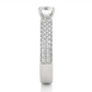 Luxe Sparkle Round Diamond Moissanite Vermeil Ring