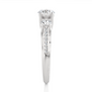 Three Stone Round Diamond Engagement Ring