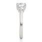 Round Lab Grown Diamond Three Stone Ring