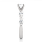 Vermeil Moissanite Lab Diamond Engagement Ring