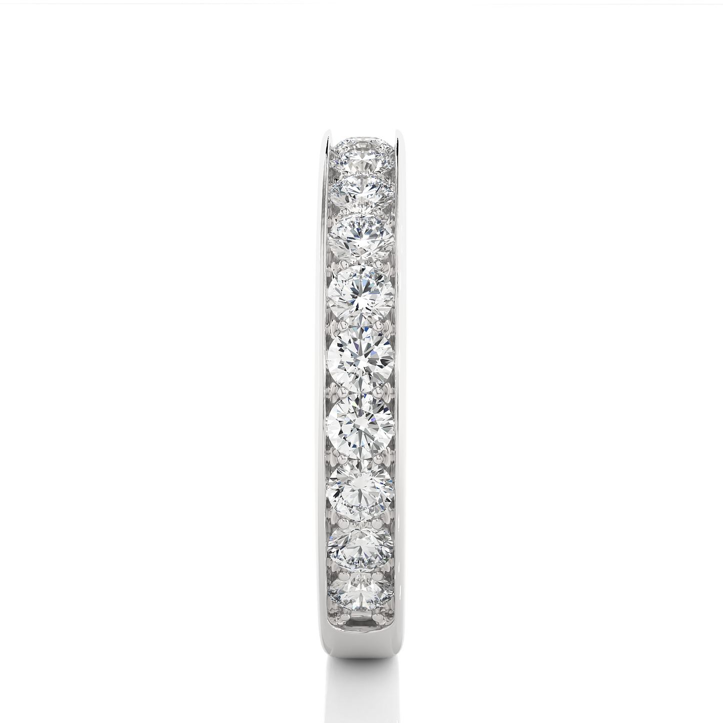 Elegant Lab Grown Diamond / Moissanite Eternity Band Ring
