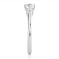 Classic Solitaire Vermeil Moissanite Lab Diamond Ring