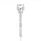 Lab Grown / Moissanite Diamond Three Stone Engagement Ring