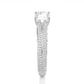 Double Pavé Split Shank Moissanite Diamond Vermeil Ring